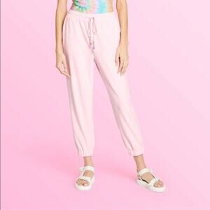 Stoney Clover Lane x Target Ankle Terry Cloth Jogger Pants Pink Women’s M NWT